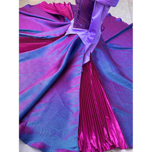 New Princess Aurora Dress Park Purple Dress Halloween Costume Sleeping Beauty