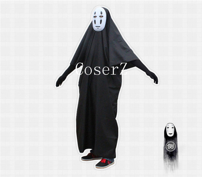 Hayao Miyazaki Away No Face man Mask and Dress Anime Cosplay Costume –  CoserZ