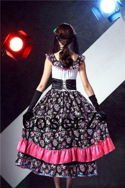 corpse bride black dress A Line Strapless Lace Short Homecoming Gown with Bow, Pink Cute Hoco D –  Uniquedresss main image 1