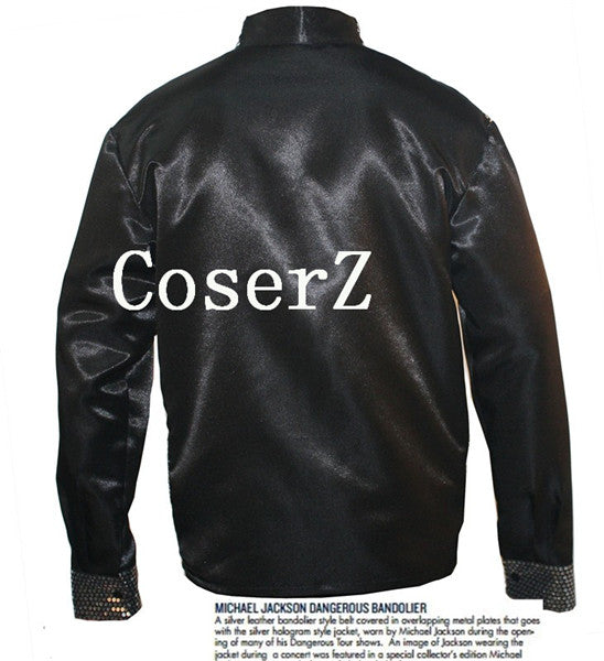 Michael Jackson Billie Jean 25th Motown Sequin Jacket Cosplay Costume