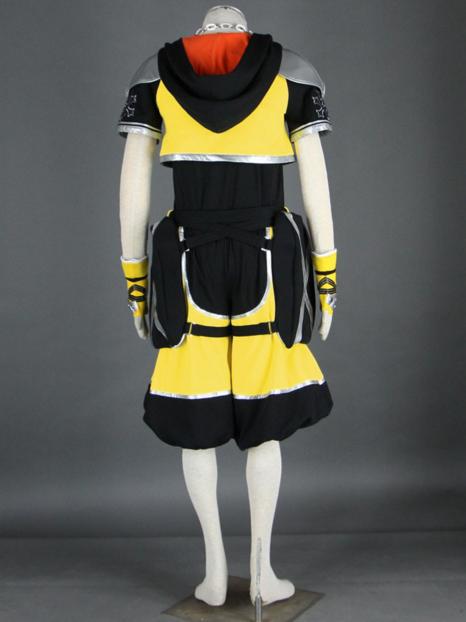 Kingdom Hearts Cosplay Costume Accessory Pair of Sora Black / Yellow Gloves