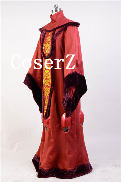 Star Wars Episode I The Phantom Menace Padme Amidala Red Gown Dress Ro –  CoserZ