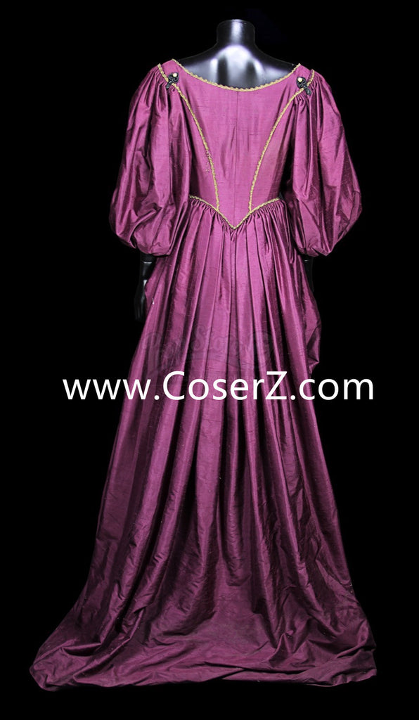 Elizabeth Swann Costume Purple Dress by Keira Knightley from Pirates o – CoserZ