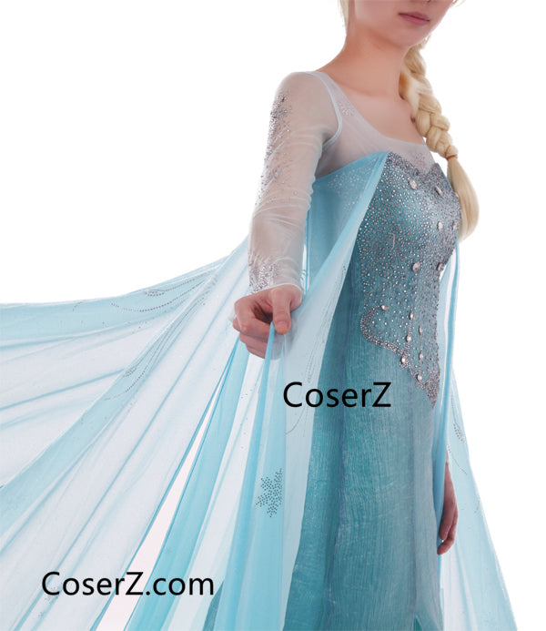 Deluxe Frozen Elsa Dress, Elsa Costume Halloween Cosplay Costume CoserZ Deluxe Frozen Elsa Dress, Elsa Costume Halloween Cosplay Costume CoserZ