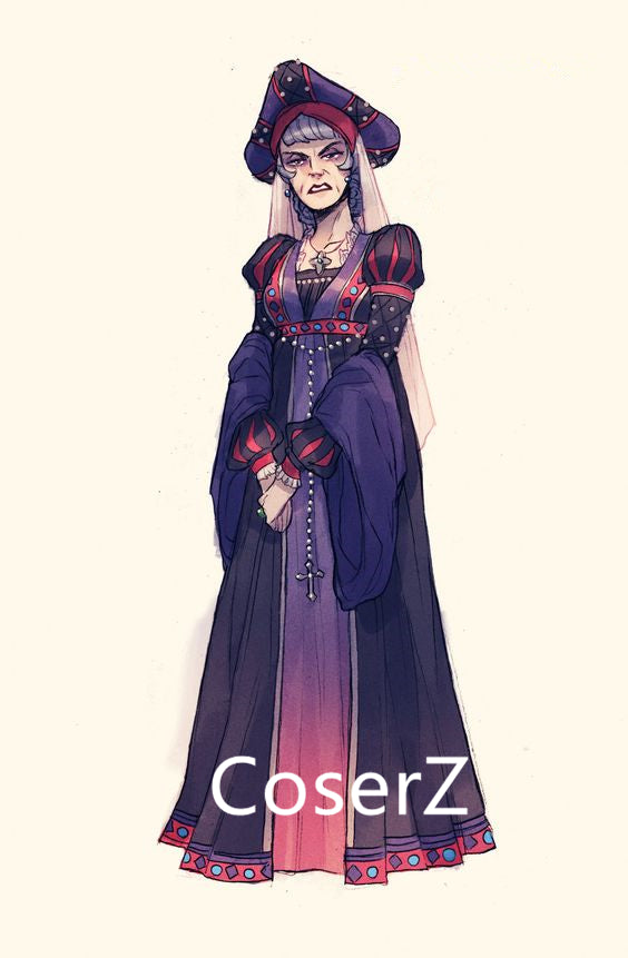 strapless open back dress Esmeralda Frollo Costume Women Version Coslay Halloween Costume – CoserZ
