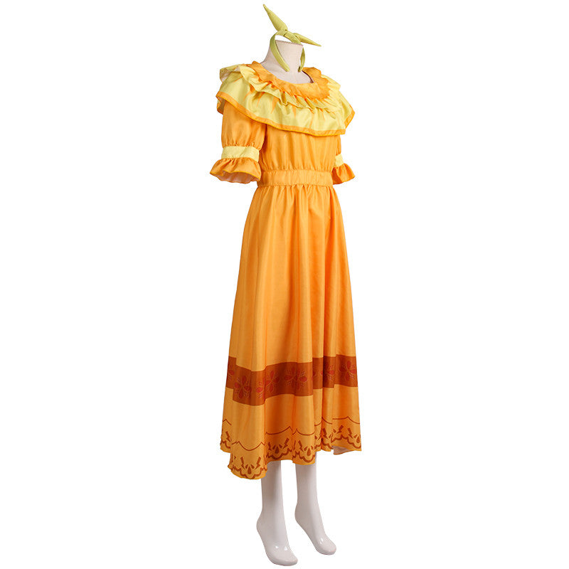 encanto dress Mirabel Costume - Embroideries - Mirabel Madrigal - Disney Inspired Costume - High Quality Mirabel Costume Now your little gift can have a handmade outfit Kids Classic Disney Encanto Luisa
