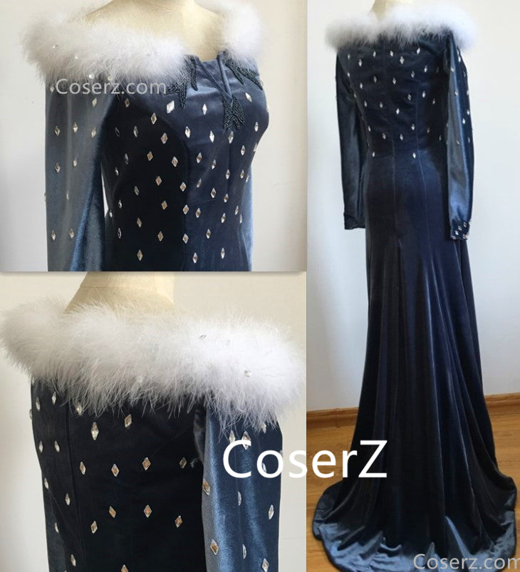 Olaf's Frozen Adventure Elsa Dress + Long Cape 200cm - Olaf's Frozen A CoserZ Olaf's Frozen Adventure Elsa Dress + Long Cape 200cm - Olaf's Frozen A CoserZ