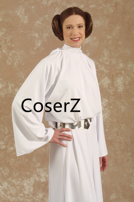 open lace back dress Star Wars White Leia Dress, Princess Leia Cosplay Costume – CoserZ