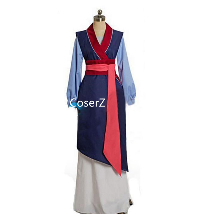 strapless open back dress Hua Mulan Dress, Princess Mulan Costume – CoserZ