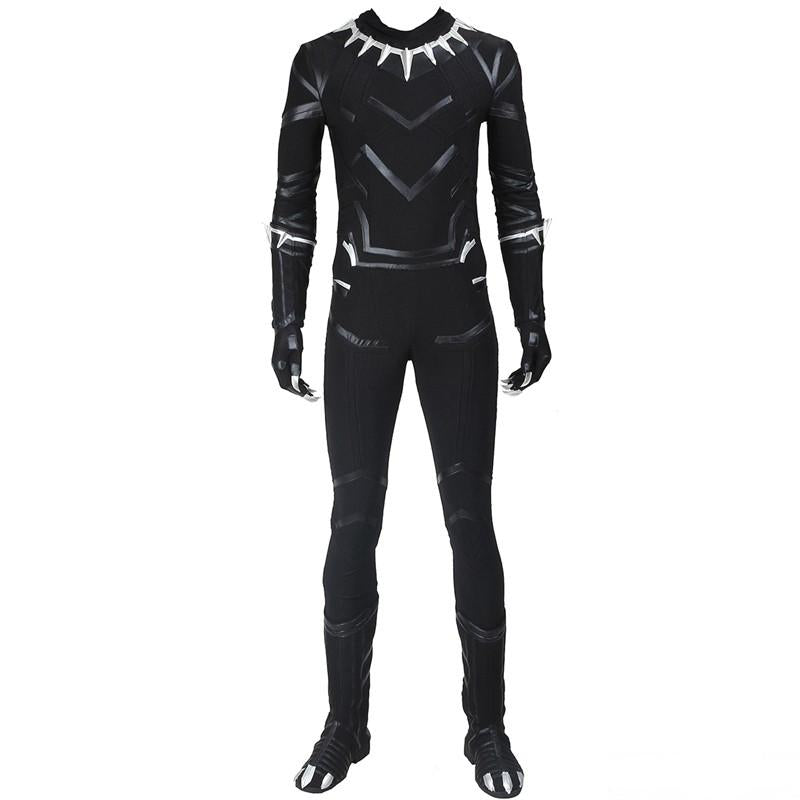 Captain America Civil War Black Panther T'Challa Cosplay Costume