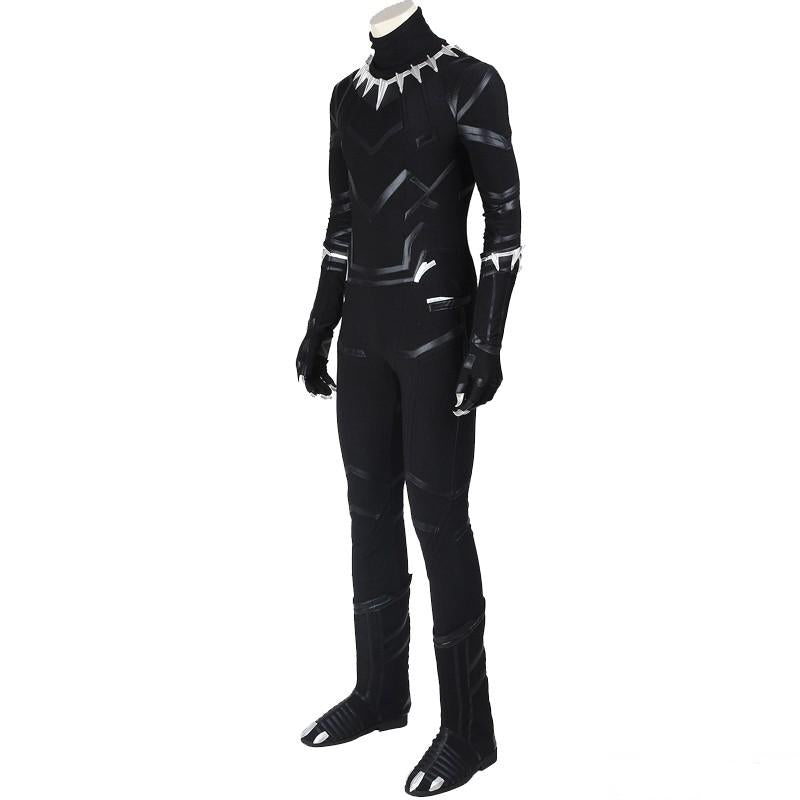 Captain America Civil War Black Panther T'Challa Cosplay Costume