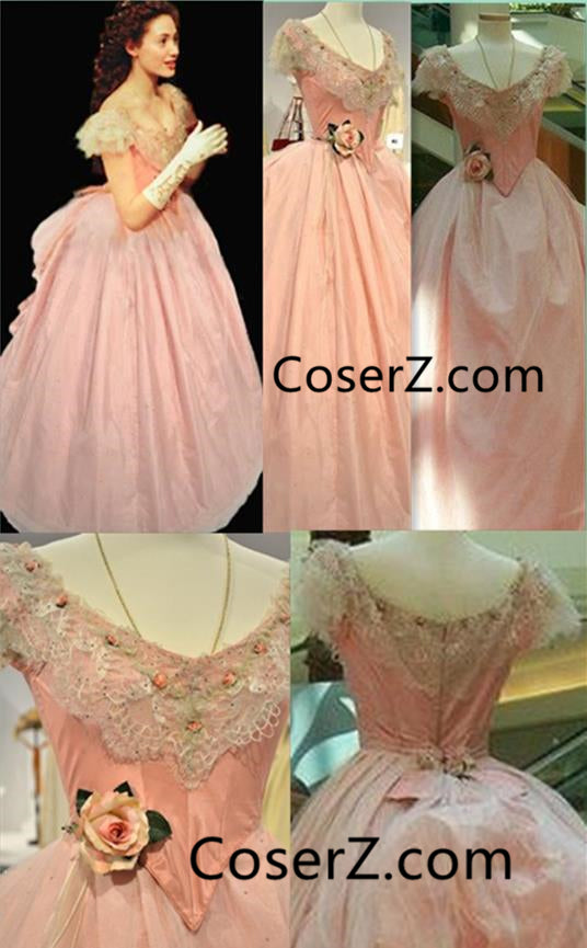 Christine Daae Masquerade Dress, Christine Daae Pink Dress Cosplay Cos CoserZ Christine Daae Masquerade Dress, Christine Daae Pink Dress Cosplay Cos CoserZ