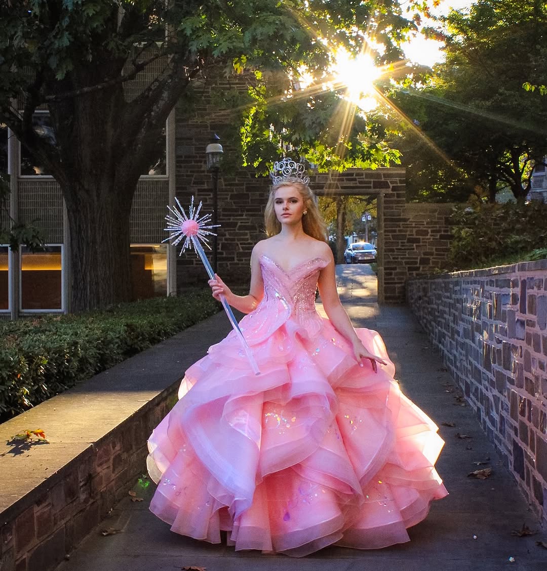 Pink Wicked Glinda Dress by Ariana Grande Glinda Costume CoserZ Pink Wicked Glinda Dress by Ariana Grande Glinda Costume CoserZ