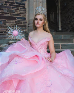 Pink Wicked Glinda Dress by Ariana Grande Glinda Costume – CoserZ Pink Wicked Glinda Dress by Ariana Grande Glinda Costume – CoserZ