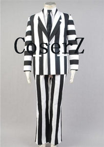 Beetlejuice Tim Burton Suit Cosplay Costume