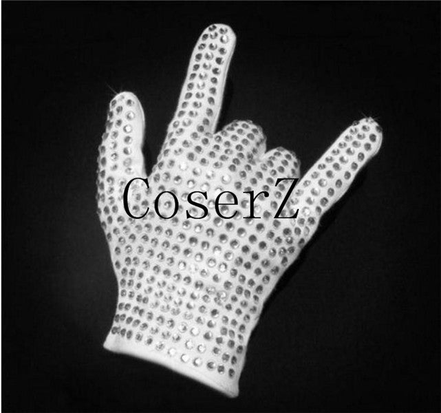 michael jackson billie jean handschuh Michael Jackson Single side rhinestone glove collection For Billie Jea – CoserZ