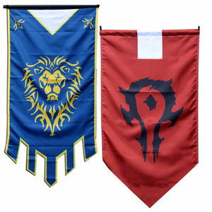World of war craft Horde and alliance Flags WOW Hearthstone Flags
