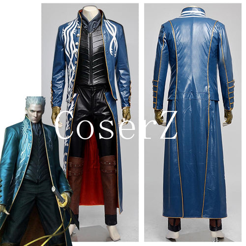 Devil May Cry 3 Vergil Brown Shoes Cosplay Boots