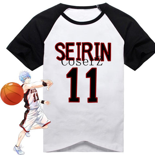 Kuroko's Basket Ball Seirin 11 Kuroko Tetsuya T-shirt Cosplay Costume