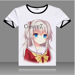Anime Charlotte Tomori Nao / Yusa Nishimori School Uniform  Cosplay Costume