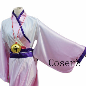Anime Gugure Kokkuri-san Female Ver. Kimono Cosplay Costume