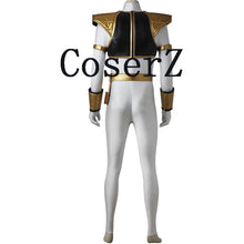 Power Ranger White Ranger Tommy Jumpsuit Zyuranger Cosplay Costume