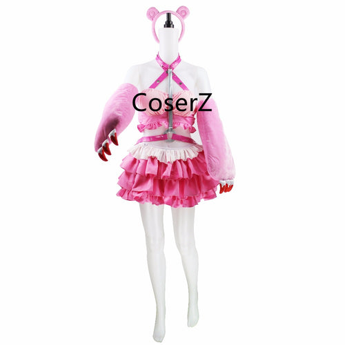 Anime Super Sonic Pink Cosplay Costume Halloween Costume