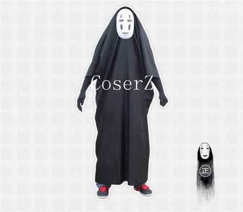 Hayao Miyazaki Away No Face man Mask and Dress Anime Cosplay Costume