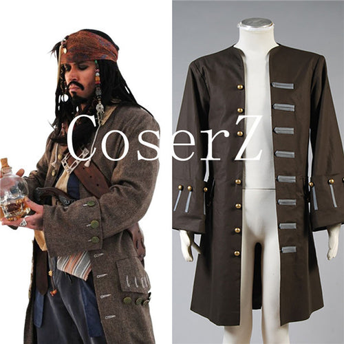 Pirates Of The Caribbean Cosplay Costume jack Sparrow Cosplay Costume
