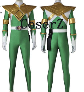 Power Ranger Burai Green Ranger Cosplay Costumes