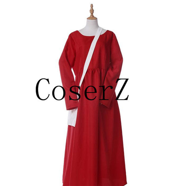 The Handmaid's Tale Long Red Robe Full Set Party Costume
