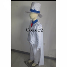 Detective Conan Kaito Kid Gentleman Thief White Suit for kids Cosplay Costume