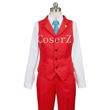 Ace Attorney Polly Red Lawyer Suit Cosplay Costume