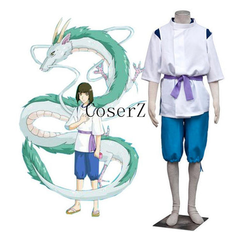 Hayao Miyazaki Away Girls Cute Pink Kimono Chihiro Sen Haku Miyazaki Cosplay Costume