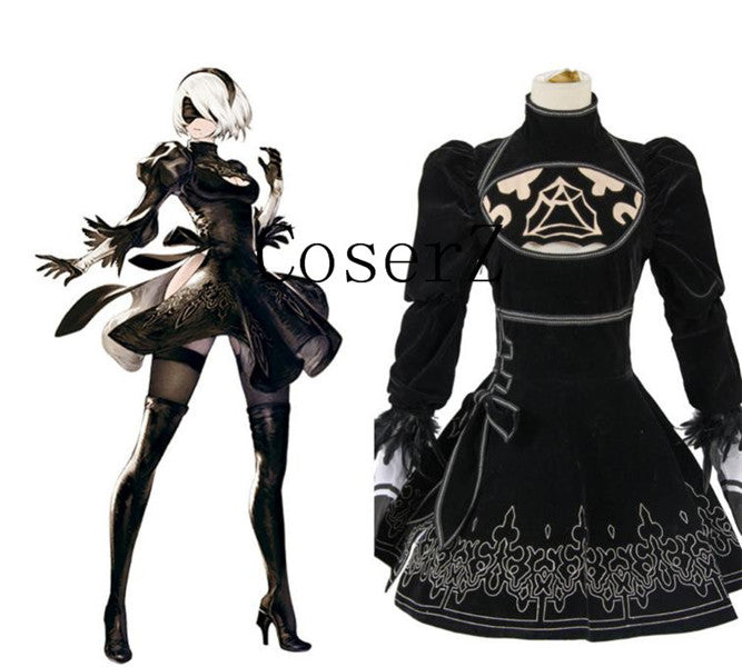 2b dress design Nier Automata - 2B Cosplay Patterns and Tutorial