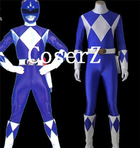 Power Ranger Blue Ranger Jumpsuit Tricera Ranger Dan Cosplay Custome