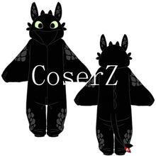 How to Train Your Dragon Toothless Unisex Sleepwear Pajamas Jumpsuit Cosplay Costume
