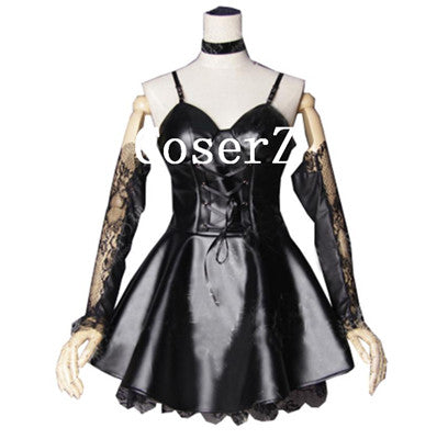 Death Note Misa Amane Imitation Leather Cosplay Costumes