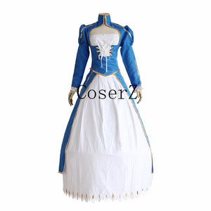 Anime Fate/Stay Night Saber Cosplay Costume Halloween Costume