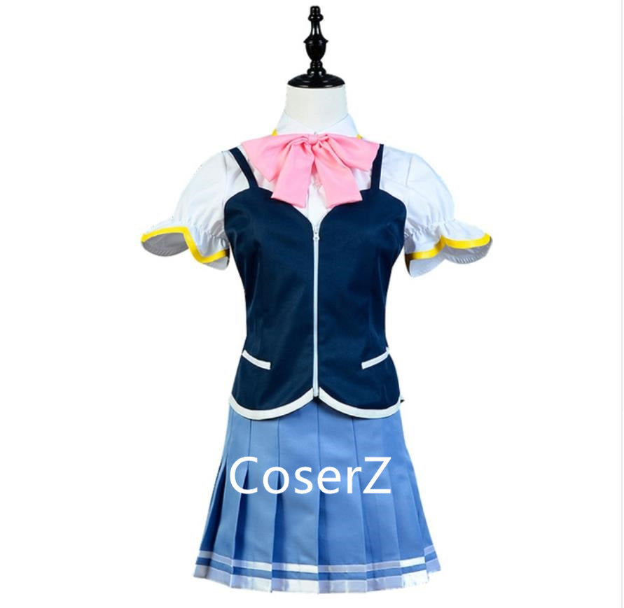 Valkyrie Drive Mermaid Mamori Tokonome Uniform COS Clothing Cosplay Costume