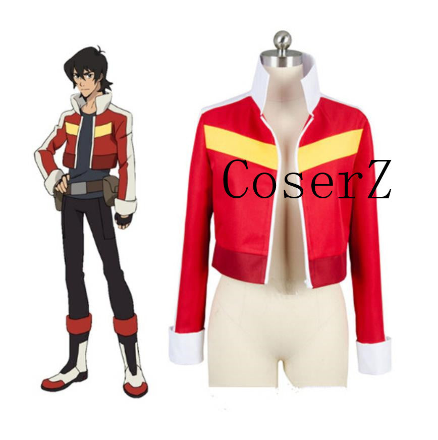 Voltron Legendary Defender Keith Red Jacket Top Coat Cosplay Costume
