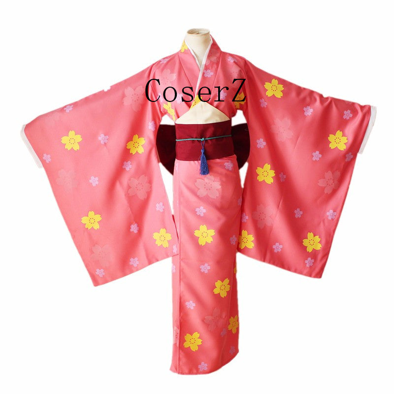 Anime Gugure Kokkuri-san Ichimatsu Kohina Kimono Cosplay Costume