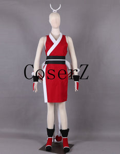 The  The King of Fighters KOF Mai Shiranui Weapon White Folding Fan Game Cosplay Costume