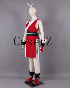 The  The King of Fighters KOF Mai Shiranui Weapon White Folding Fan Game Cosplay Costume