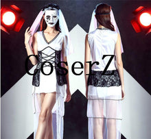 Corpse Bride Sleeveless Outfit Wicca Mask Cosplay Costumes