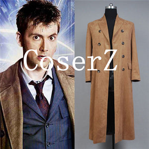 Doctor Who Dr. Brown Long Trench Cosplay Costume