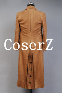 Doctor Who Dr. Brown Long Trench Cosplay Costume