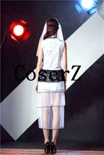 Corpse Bride Sleeveless Outfit Wicca Mask Cosplay Costumes