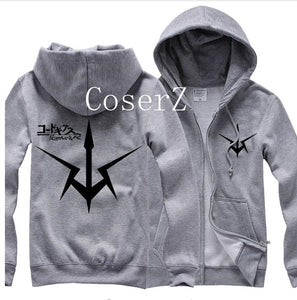 Anime Code Geass Lelouch of the Rebellion Men Hoodies Logo Cotton Sweatshirt Men Hooded Jacket Cosplay Costume