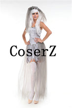 Corpse Bride Skeleton Scary Zombie Cosplay Costume